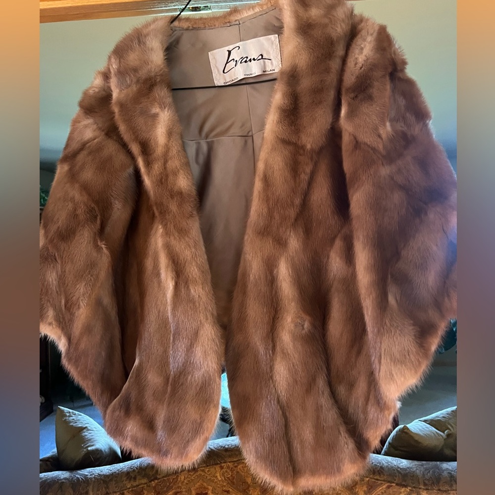 Vintage Evan’s Mink Stole - Brown